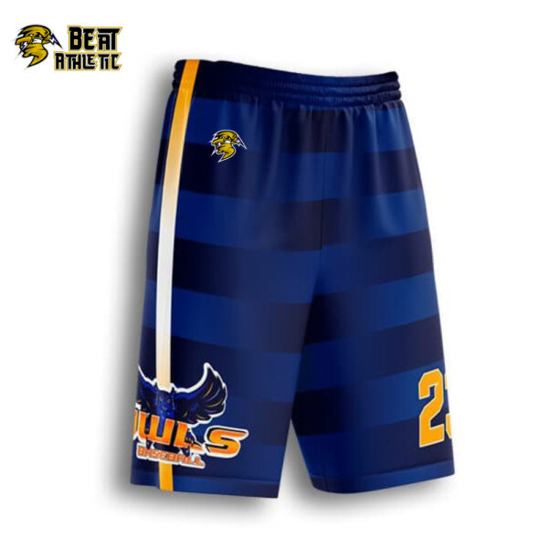 Custom Owls Baseball Short